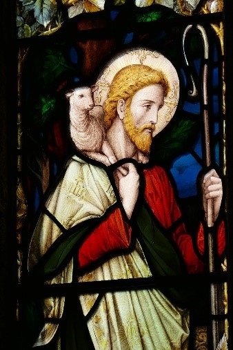 Jesus shepherd lamb window px